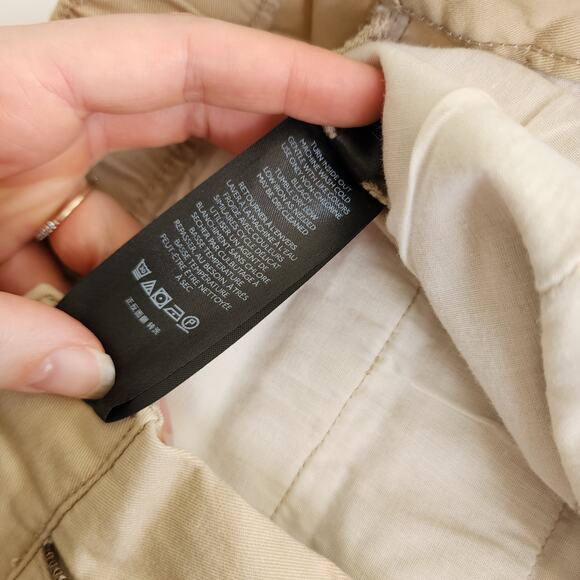 BDG Womens Mia Straight Leg Chino Pant Size 8 Khaki Sand High Rise Front Pleat - Picture 10 of 15